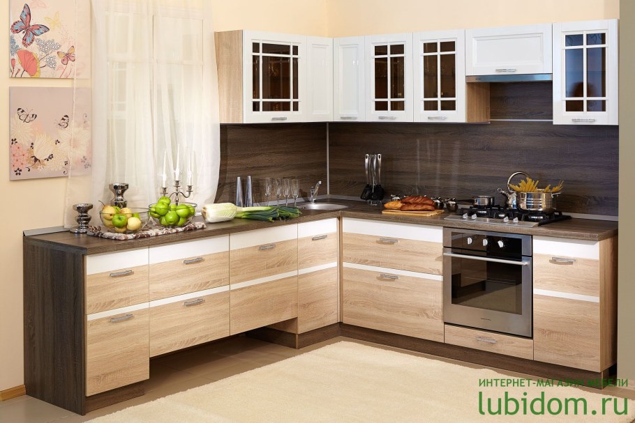 Кухня Оливия сонома эйч светлая