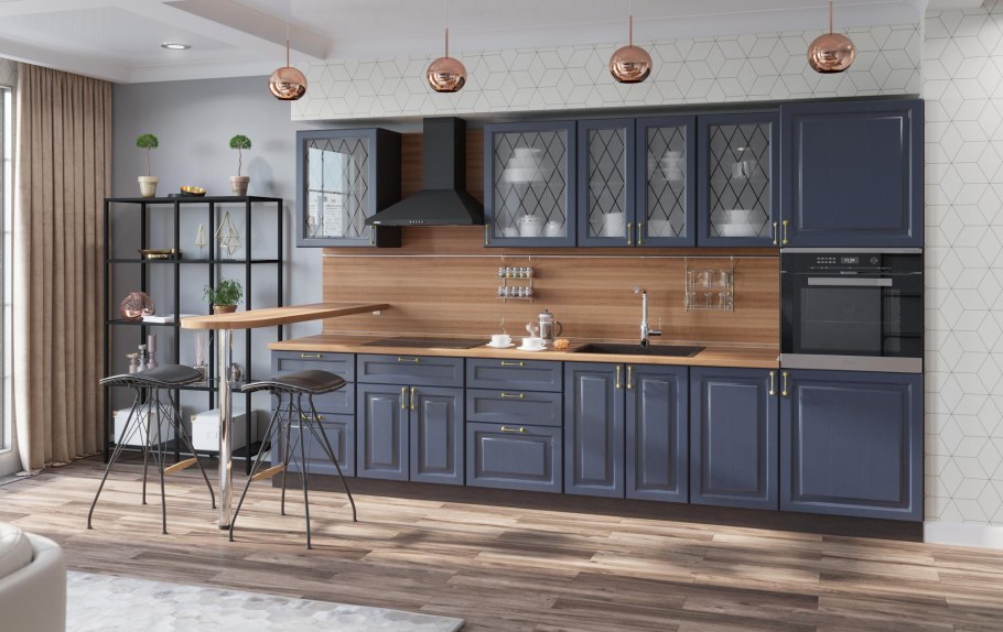 Кухня Ницца дуб чернильный
