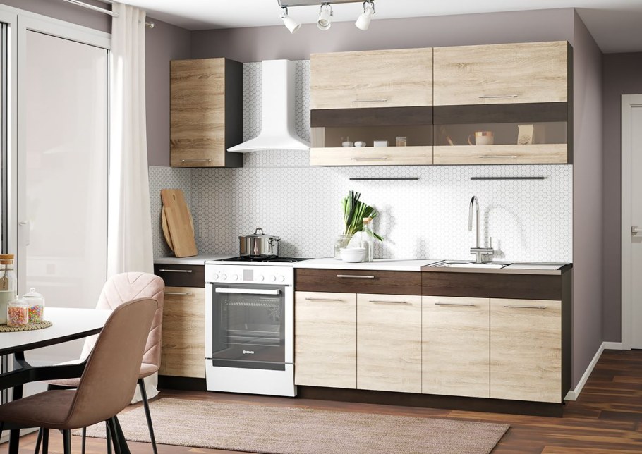 Кухня Маша ЛДСП 2.0М венге дуб сонома