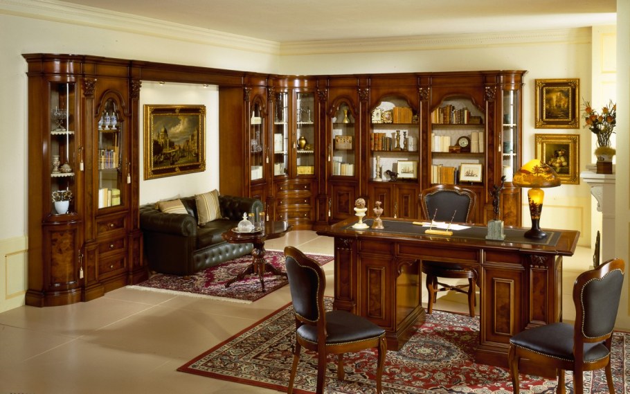 Стенка для кабинета домашнего