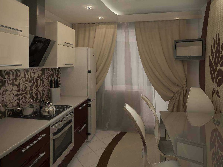 Кухня 9 кв м в панельном доме