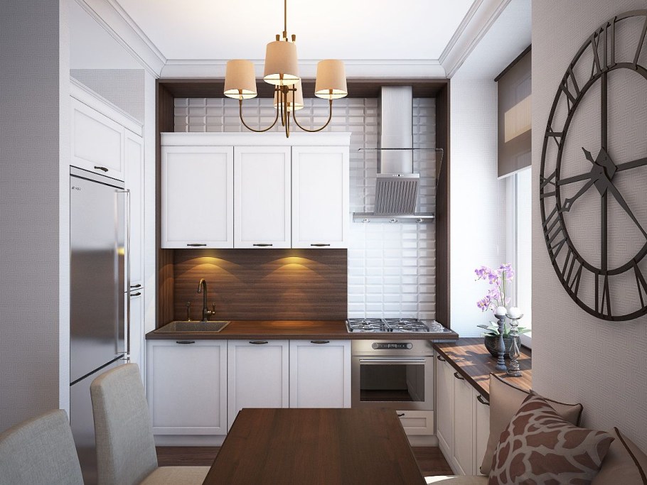 Планировка кухни в сталинке