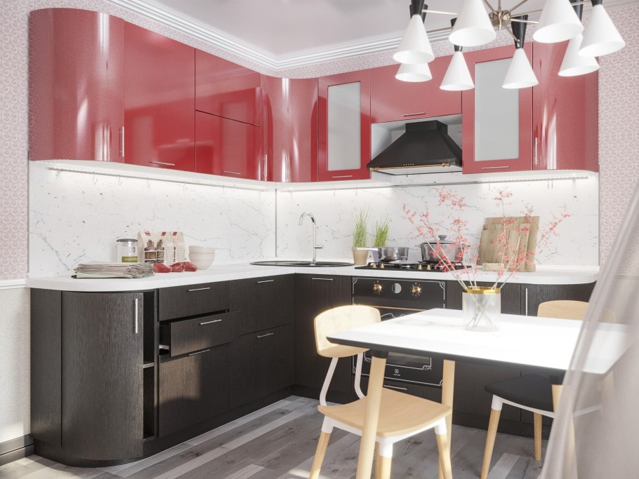 Кухня Валерия угловая Сурская мебель