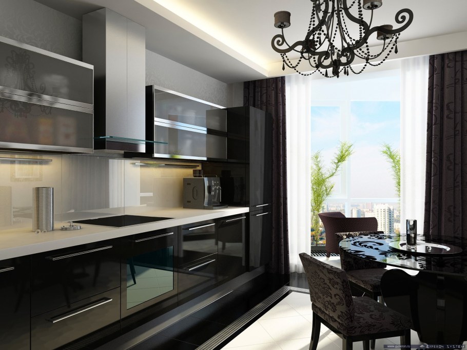 Дизайнерская кухня 3 метра