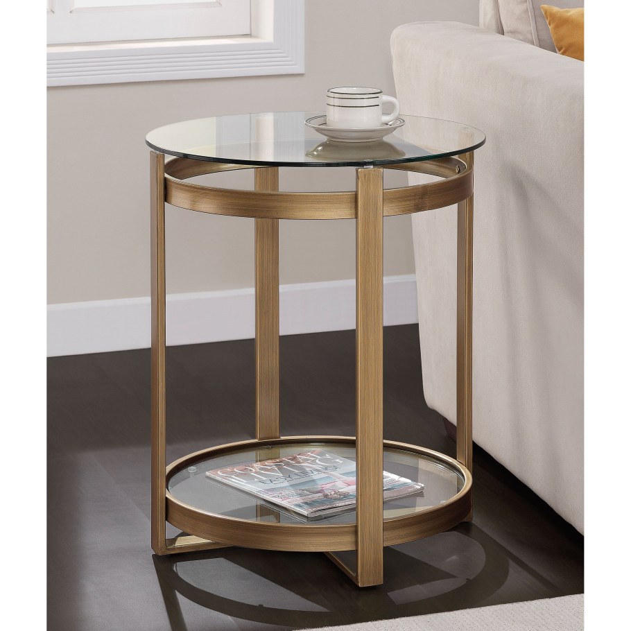 Столик прикроватный круглый