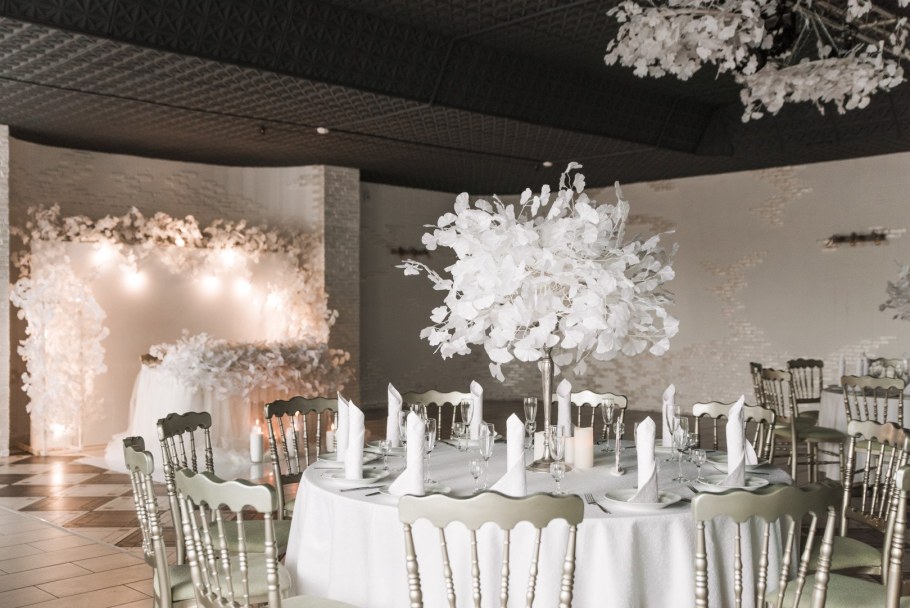 Украшение зала на свадьбу 2022