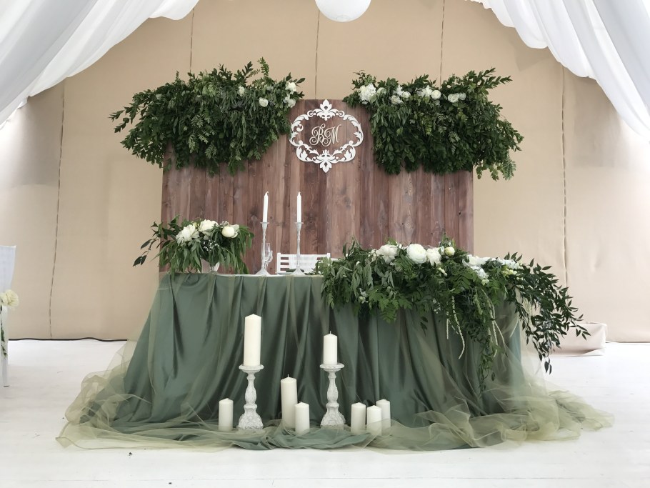 Свадебный декор Президиума