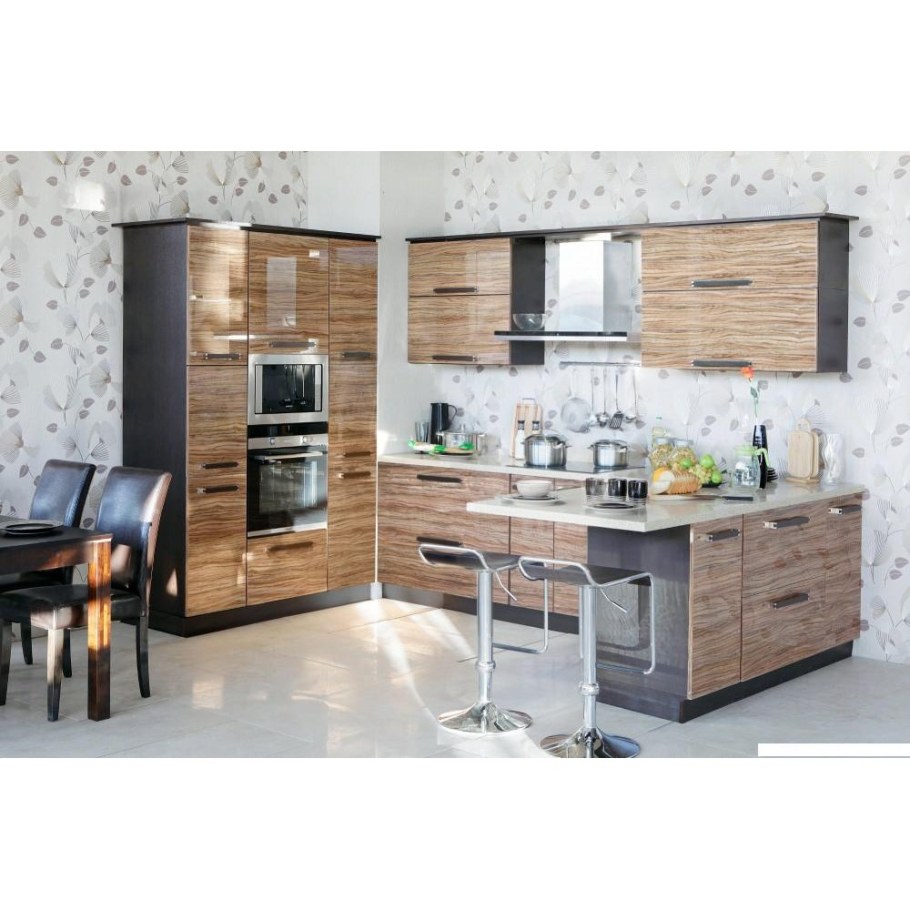 Кухня олива янтарь