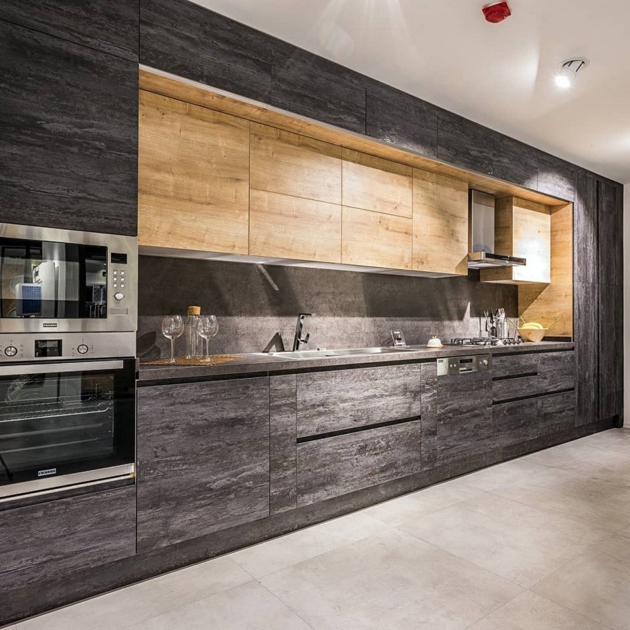 Двухуровневые кухни Алвик