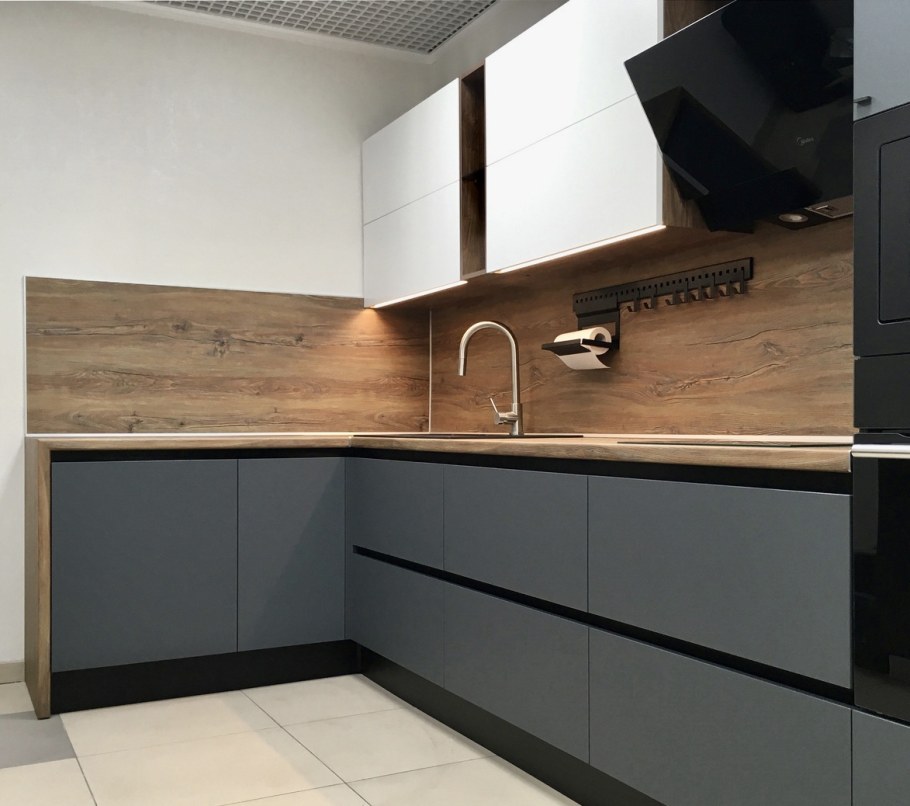 Fenix фасады для кухни