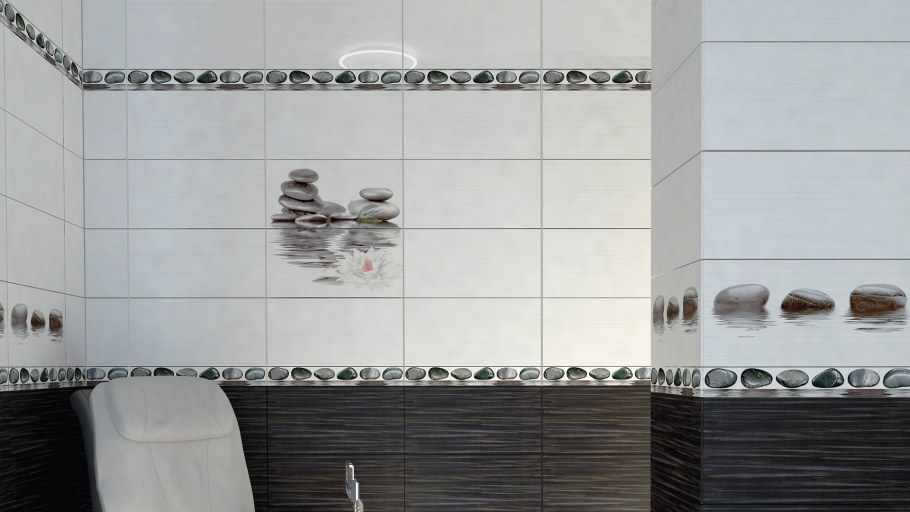 Панно нефрит-керамика Фреш Лотос