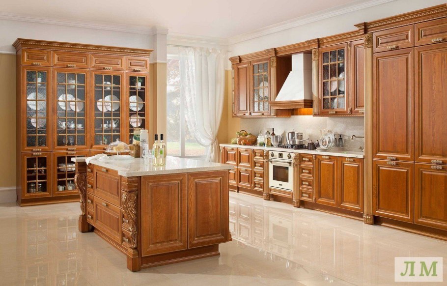 Элитные кухни из массива дерева
