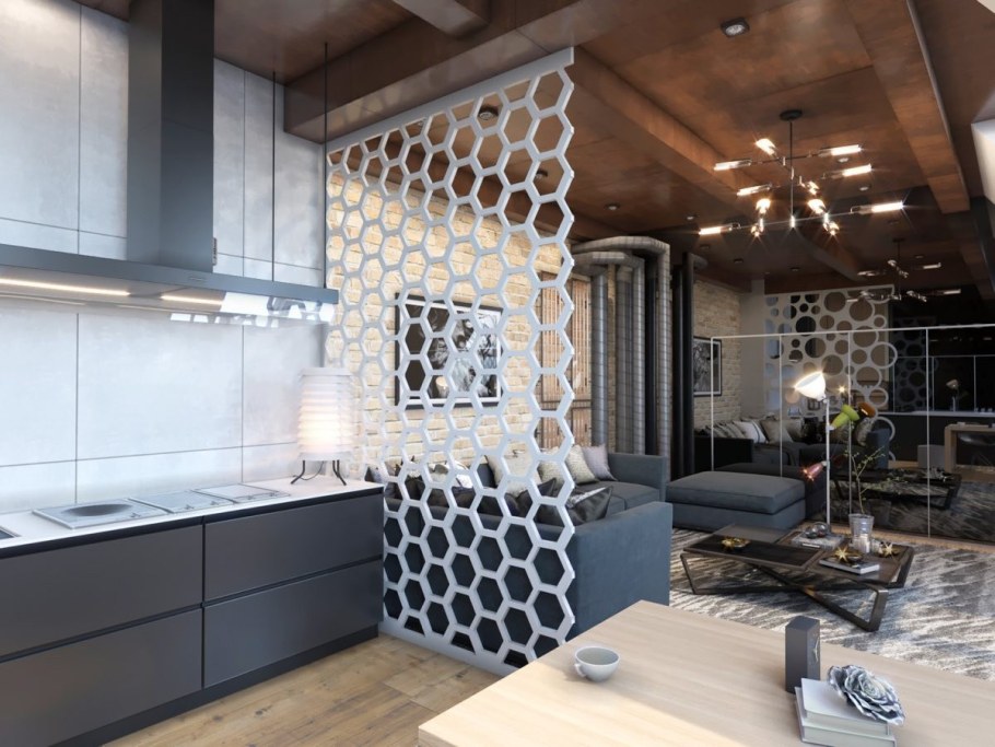 Перфорированные перегородки для зонирования