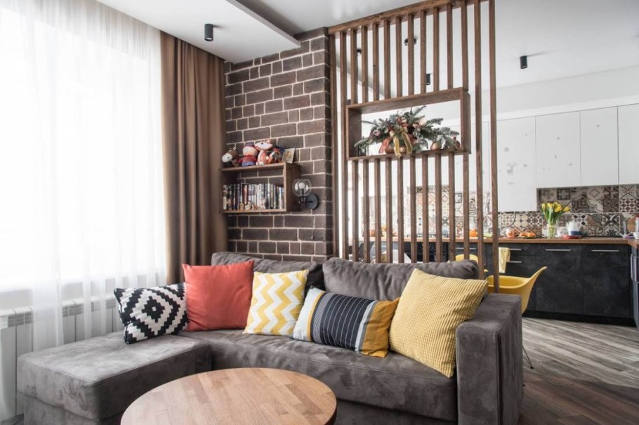 Перегородка для зонирования Скандинавский стиль