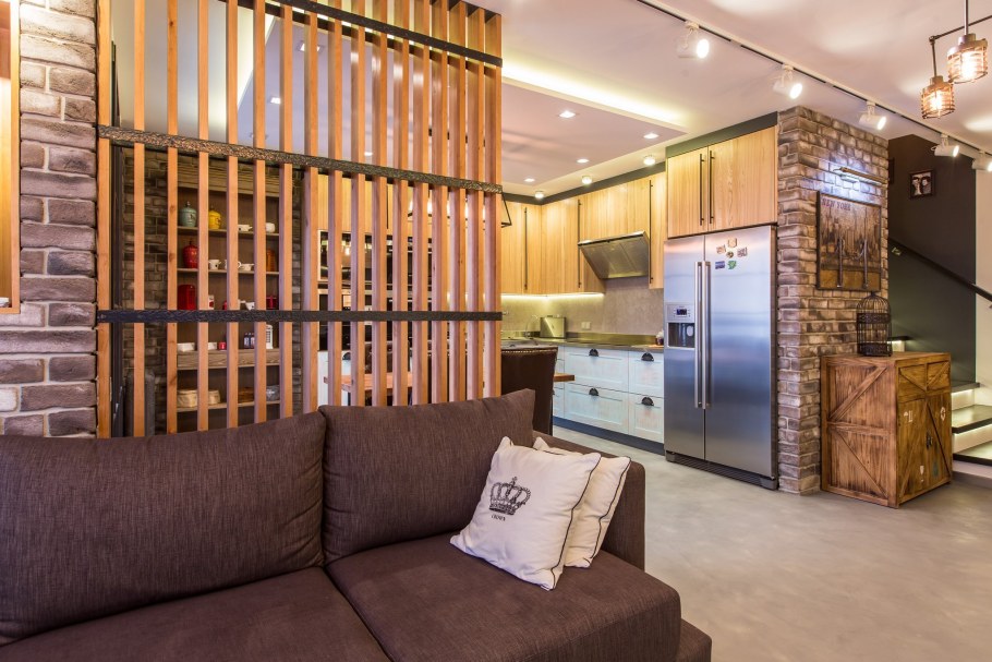 Перегородки для зонирования в стиле лофт