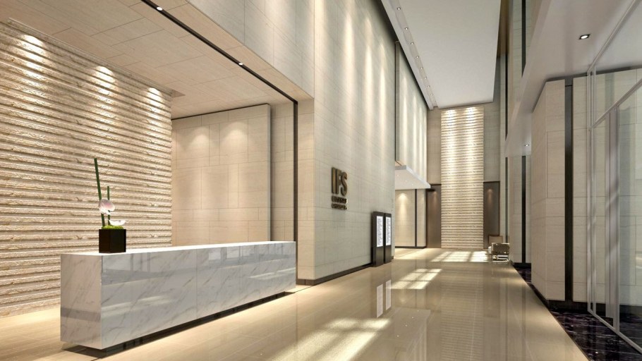 Интерьер холла общественного здания