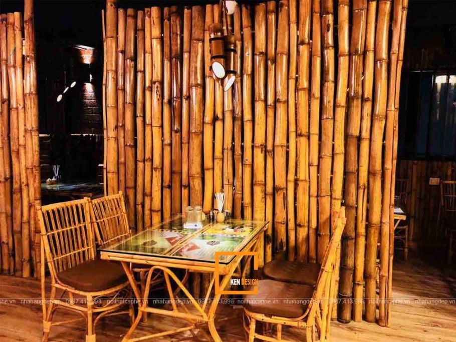 Барная стойка из бамбука