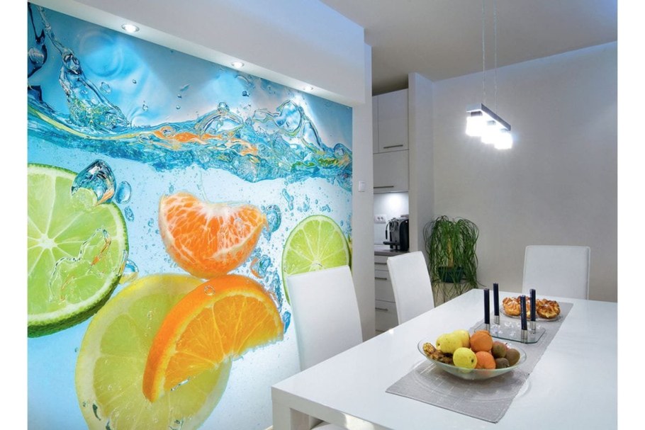 Стеклянное панно на кухню