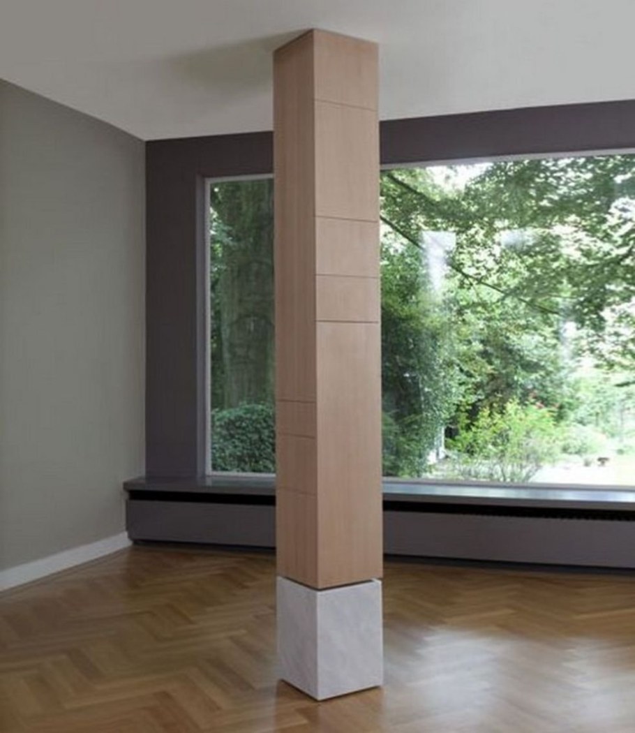 Облицовка деревянной колонны