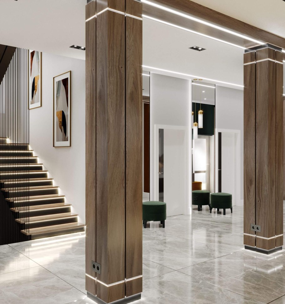 Отделка колонн