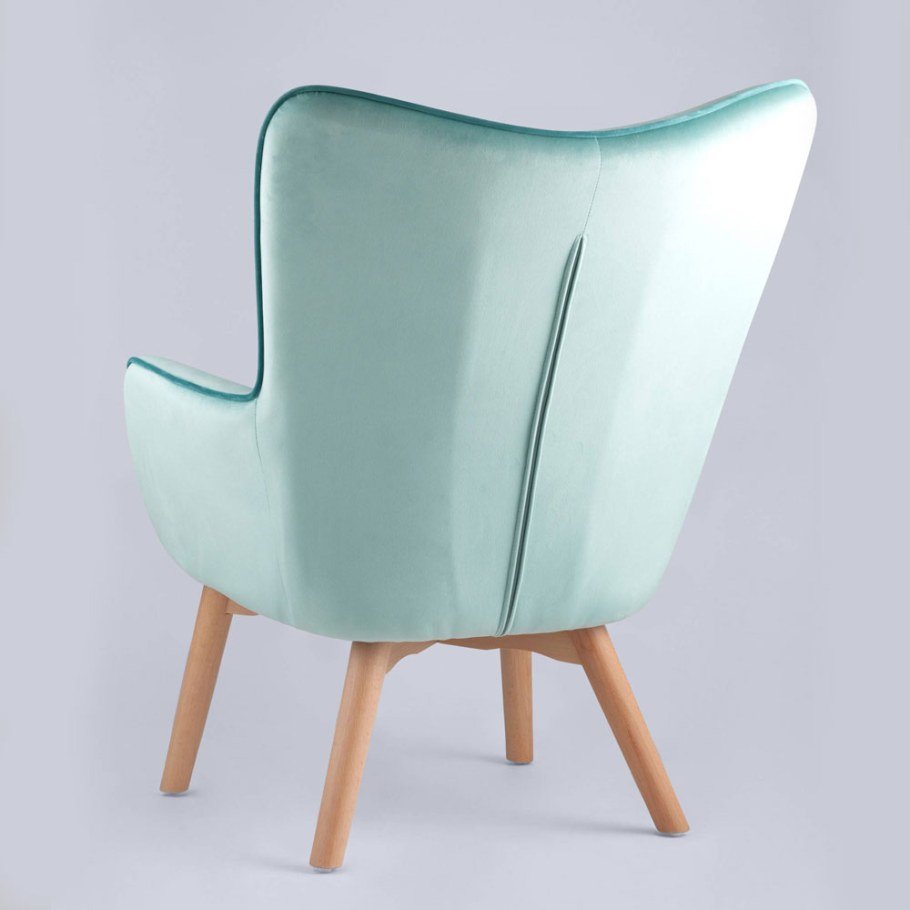 Кресло манго, вельвет, мятный