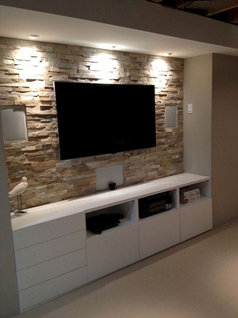 Деревянное панно на стену под телевизор