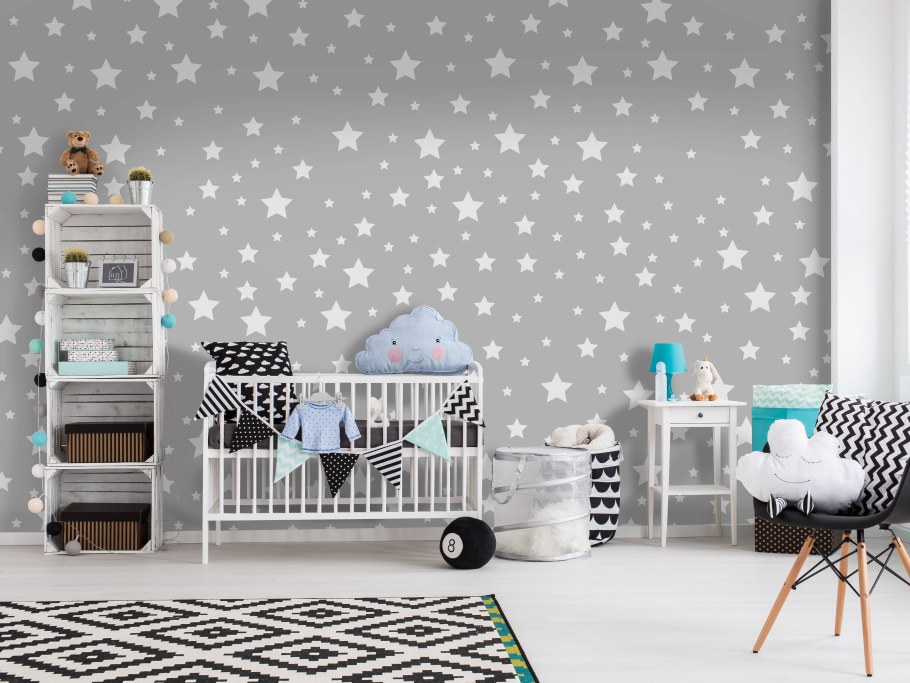 Интерьер детской со звездами