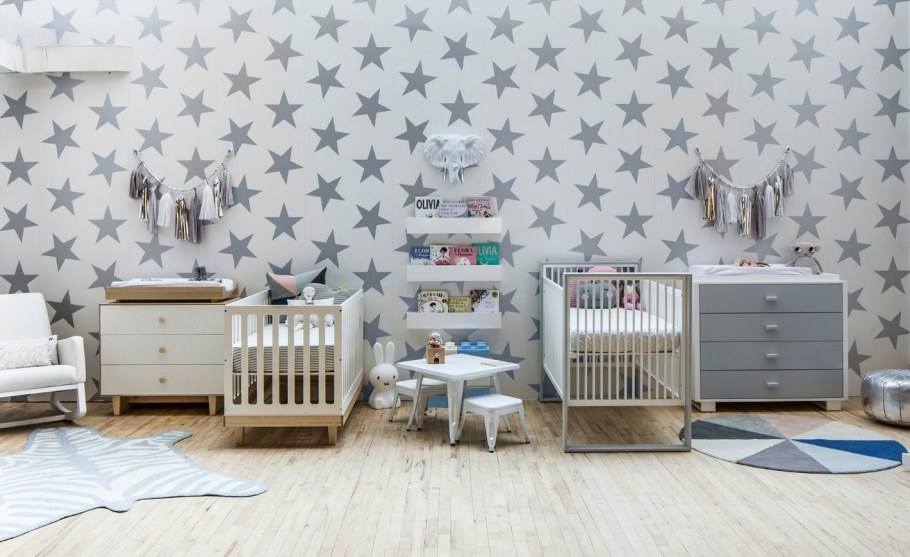 Интерьер детской со звездами