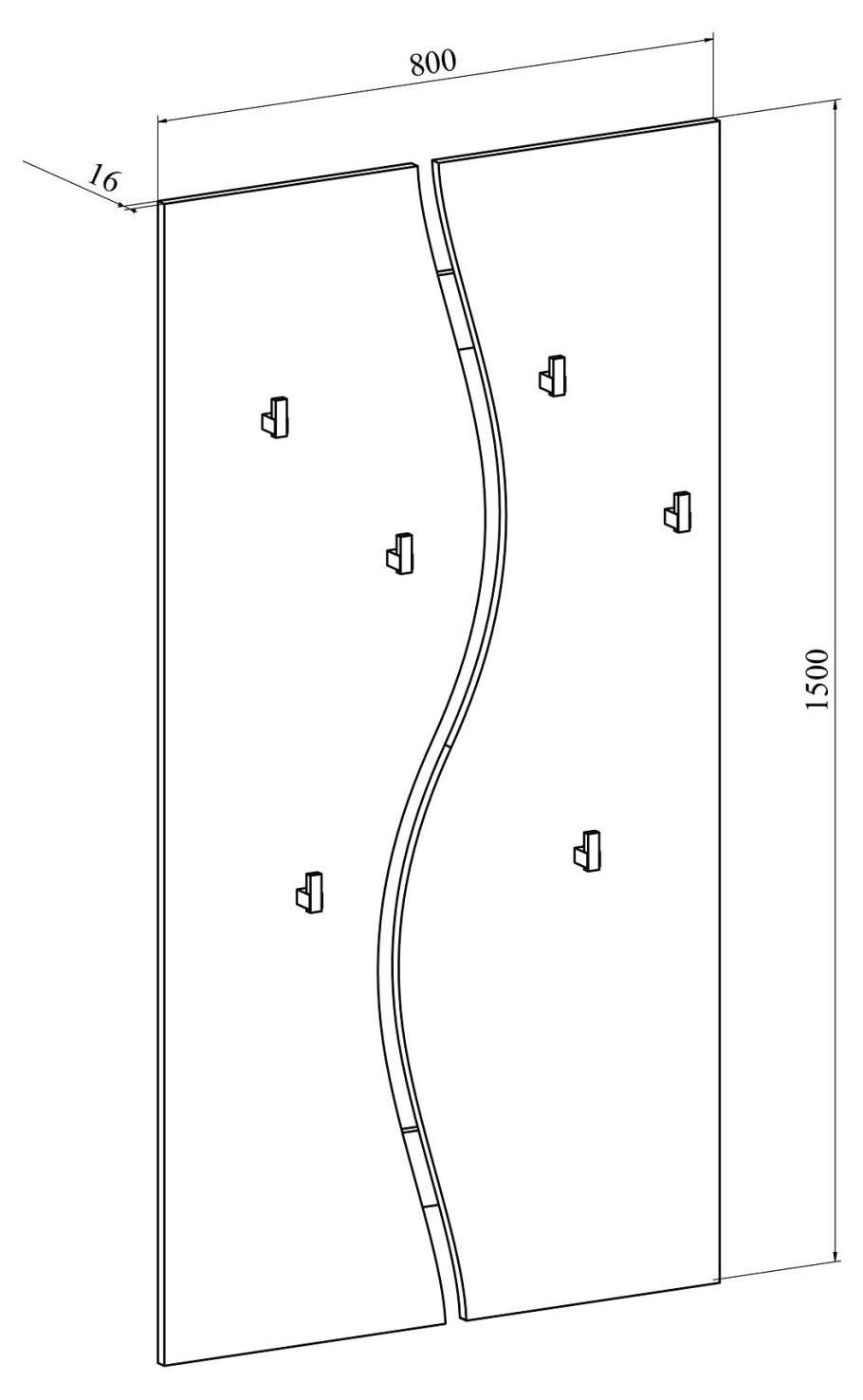 Вешалка Compass Агата АТ-6