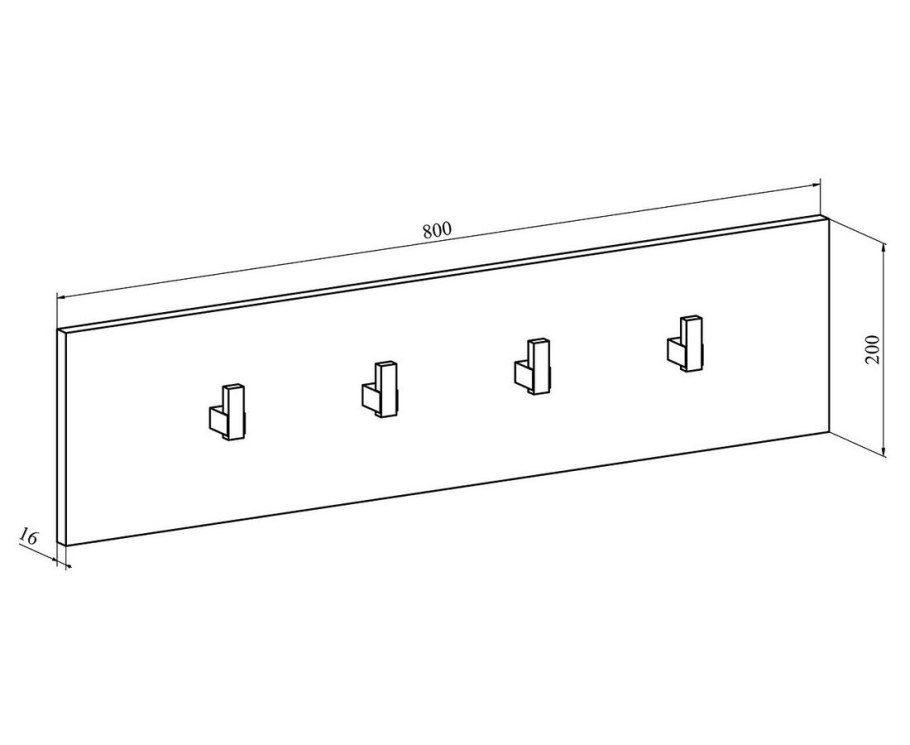 Вешалка настенная Агата АТ-5