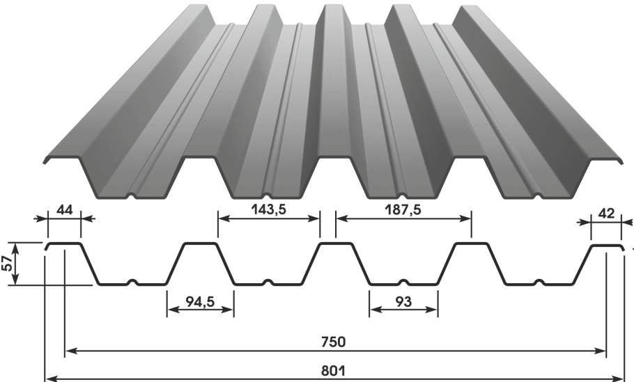 Профлист н60-845-0.8