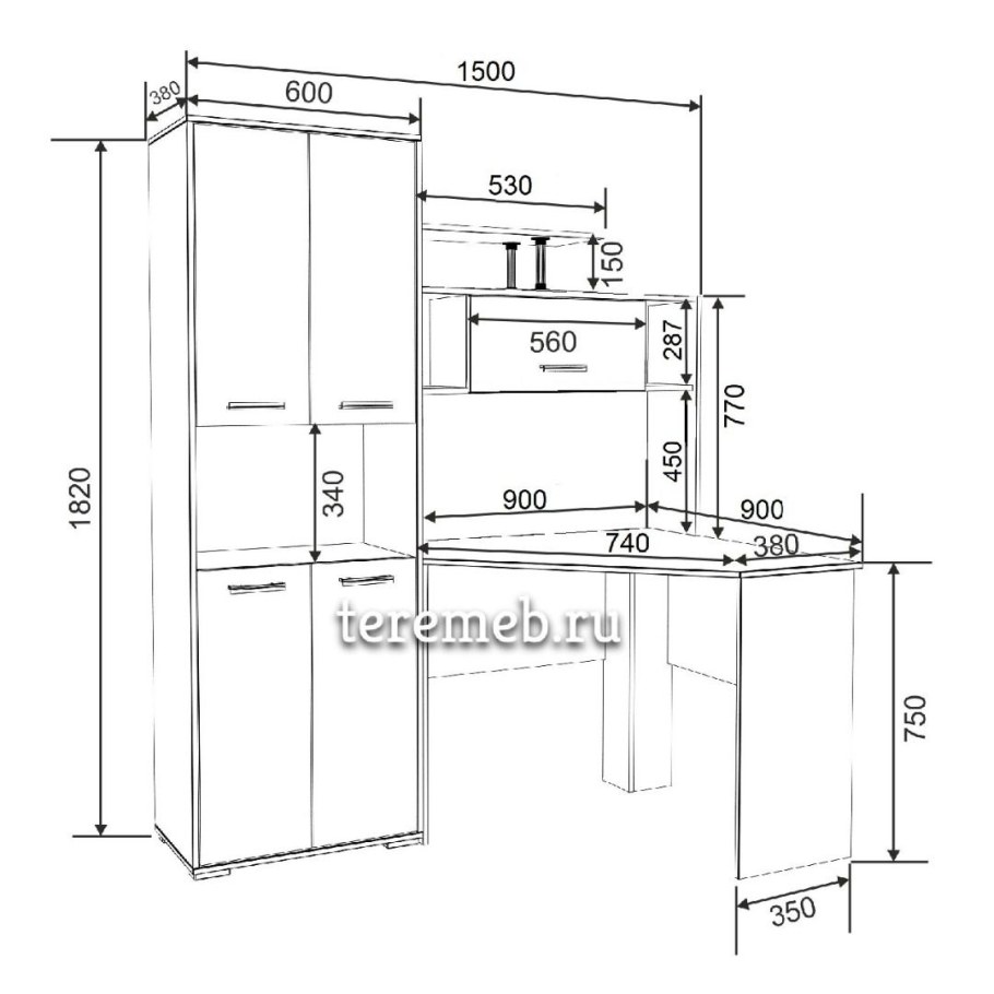 Высота компьютерного стола