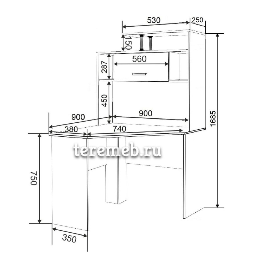 Компьютерный стол кс15 угловой