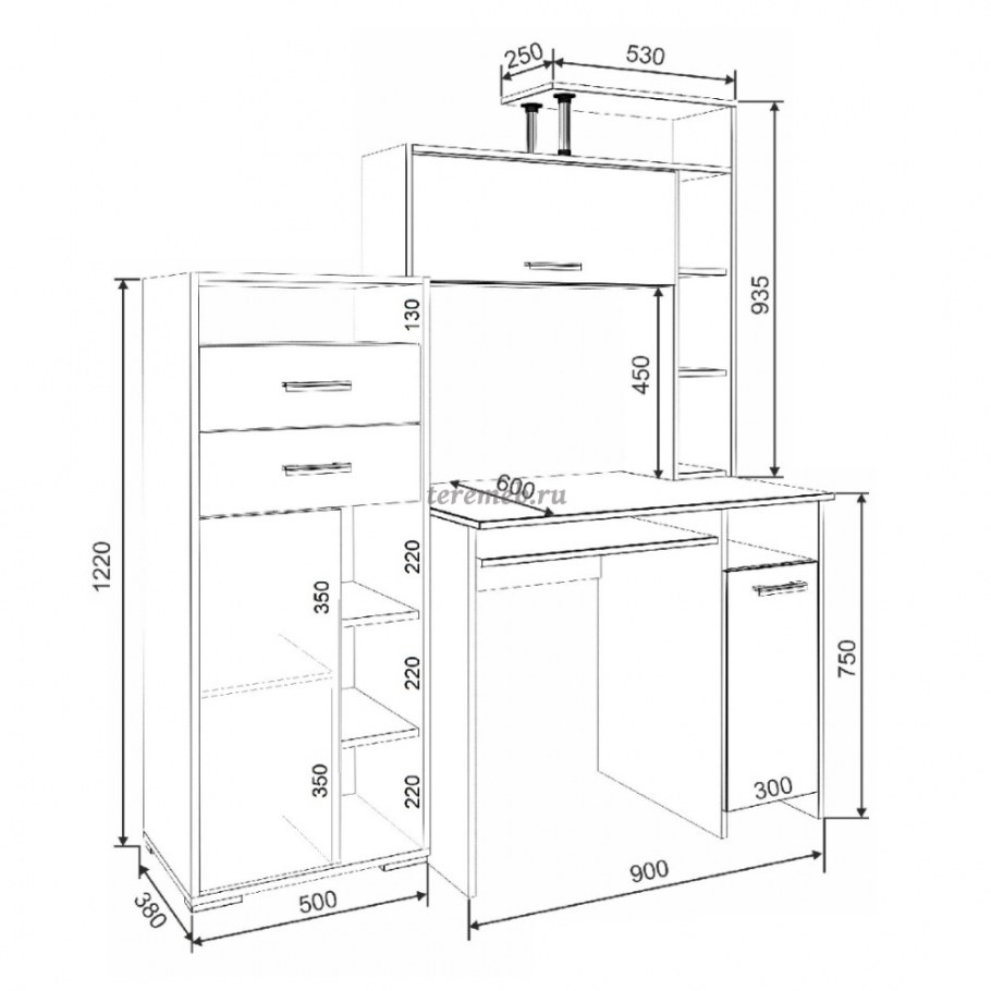 Компьютерный стол антураж-4