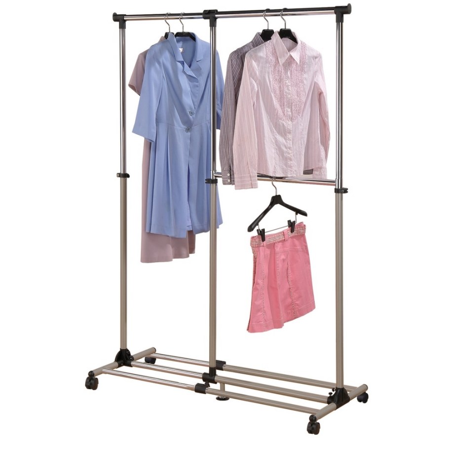 Вешалка напольная 90-134х54х117-200 см, металл, цвет хром