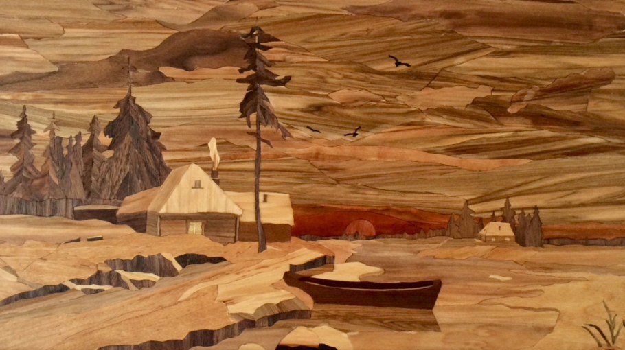 Маркетри Северный пейзаж