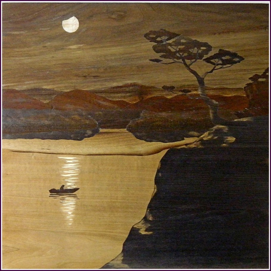 Маркетри шпоном горы