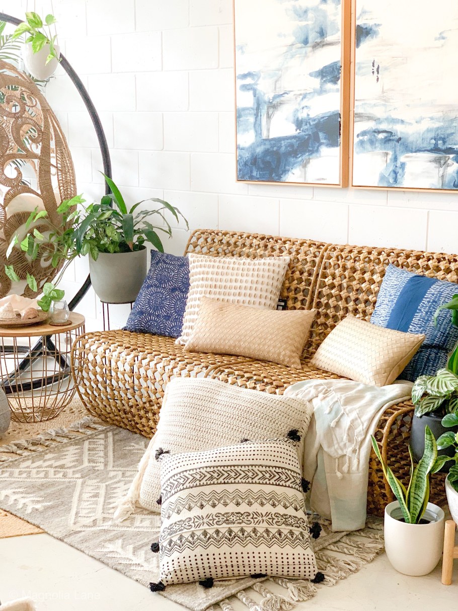 Плетеная мебель в интерьере