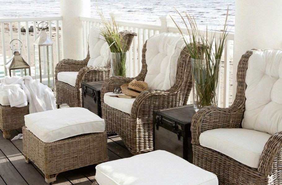 Ротанговая мебель на балкон