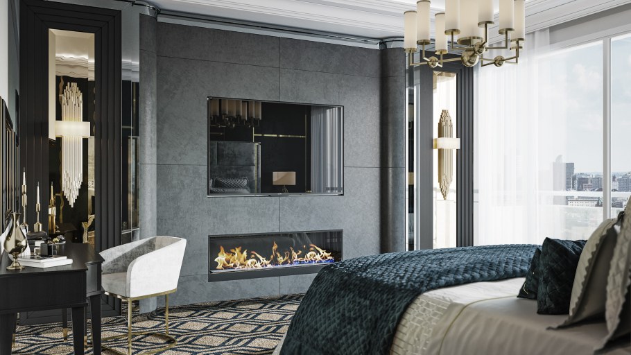 Лакшери спальня арт деко