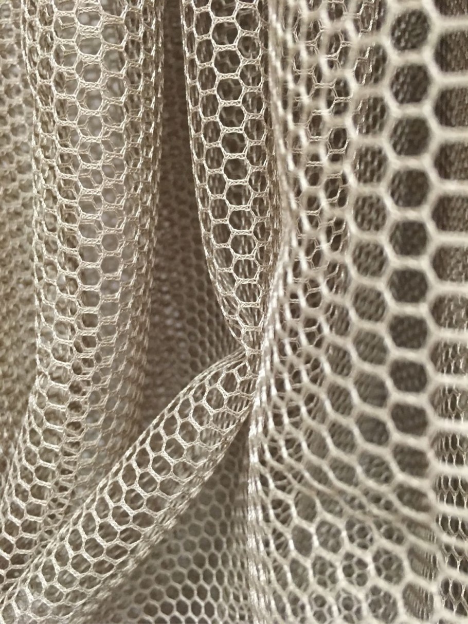 Тюль крупная сетка