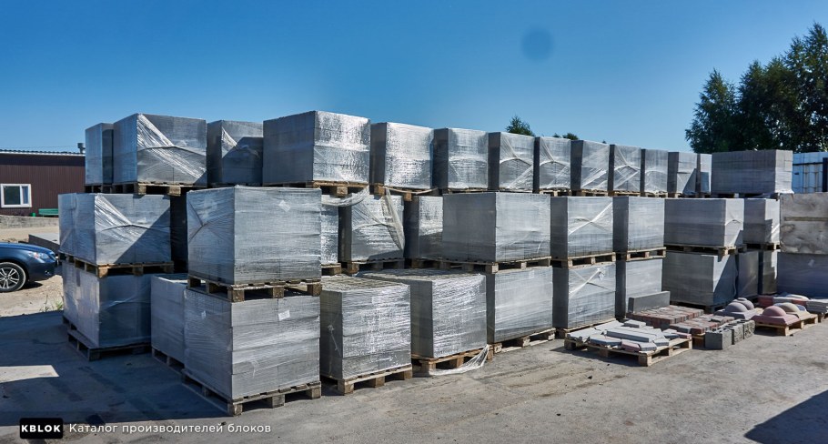 Керамзитобетонные блоки на поддоне