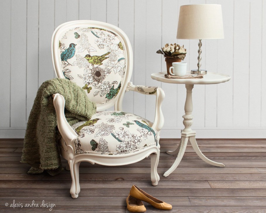 Винтажное кресло в интерьере