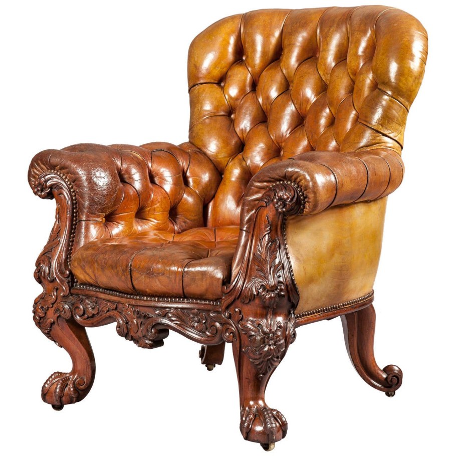 Кресло кожаное Grantham Chair