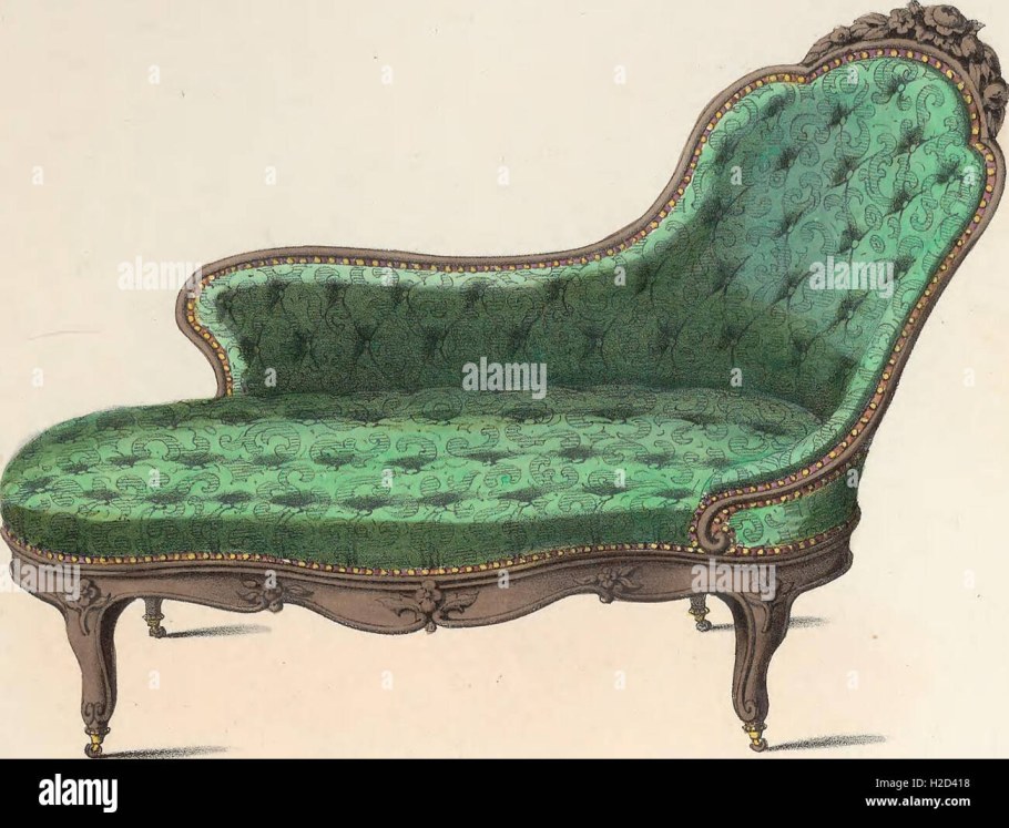 Старинный диван рисунок