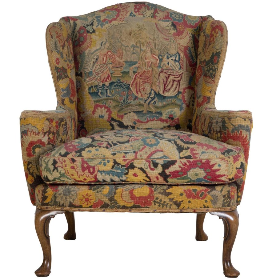 Винтажные кресла с широким сиденьем