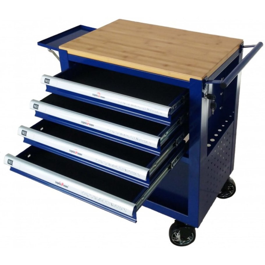 11104 Сервис ключ сервисная инструментальная тележка 4 секции proffi