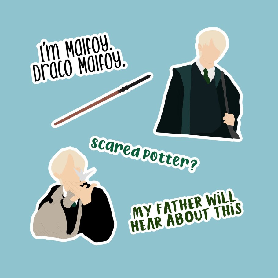 Гарри Поттер Стикеры Драко Малфой