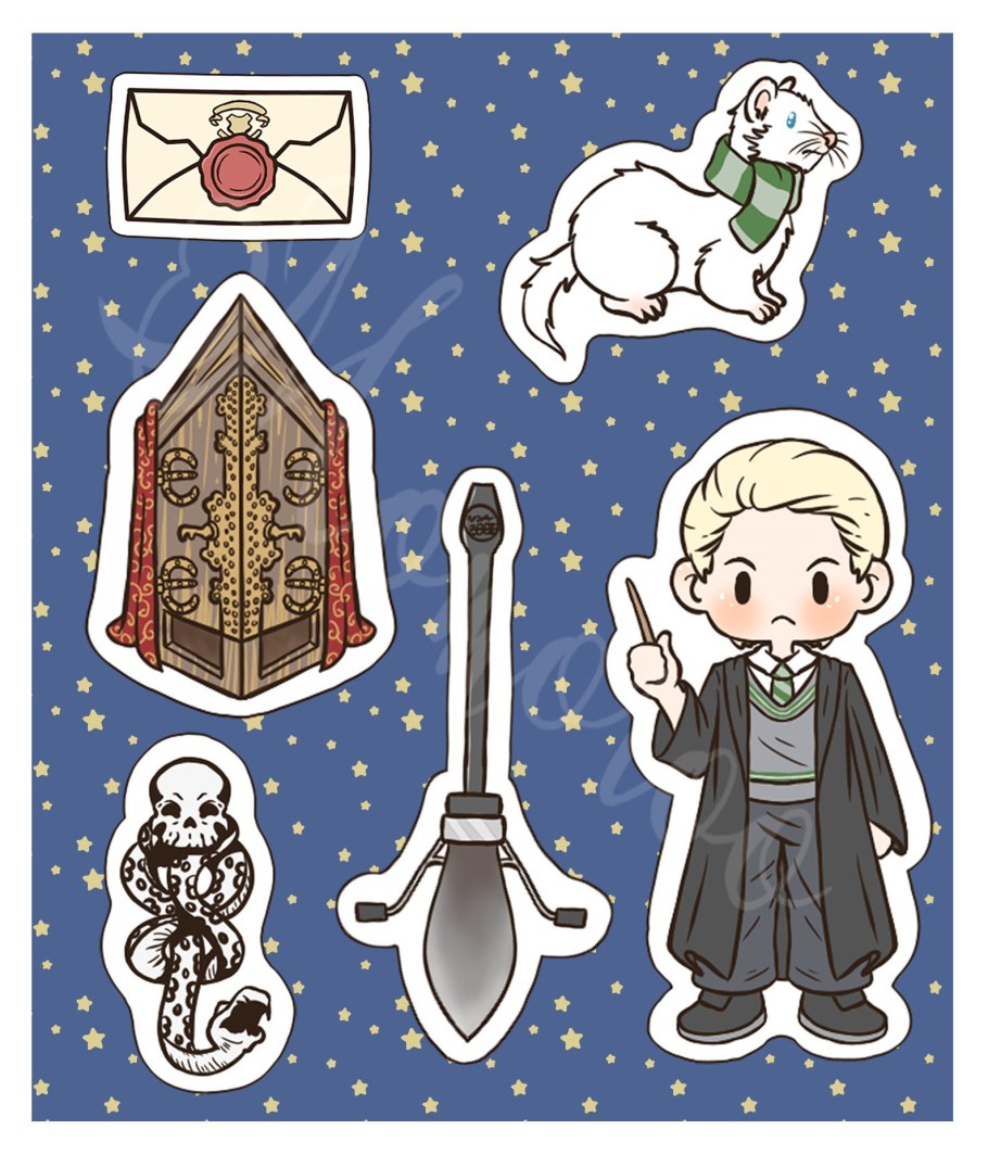 Наклейки Слизерин Драко Малфой