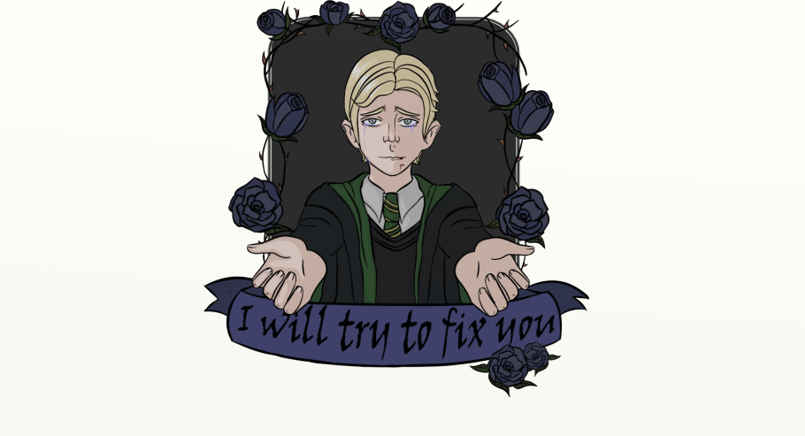 Наклейки Гарри Поттер Драко Малфой